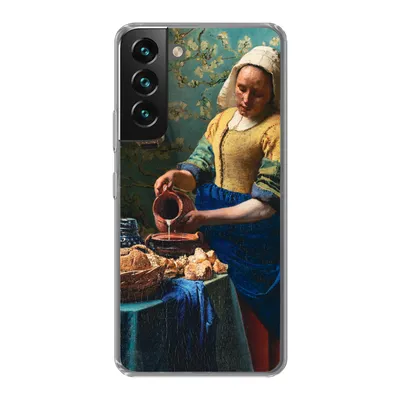 Produktbild von MuchoWow® Handyhülle Schutzhülle Hülle für Samsung Galaxy S22 Plus Milchmädchen - Mandelblüte - Alte Meister Silikon Softcase Handy Hülle - Schutzabdeckung