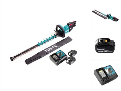 Image de Makita DUH 751 RM Taille-haies sans fil 18V 75 cm Brushless + 2x batterie 4,0Ah + chargeur