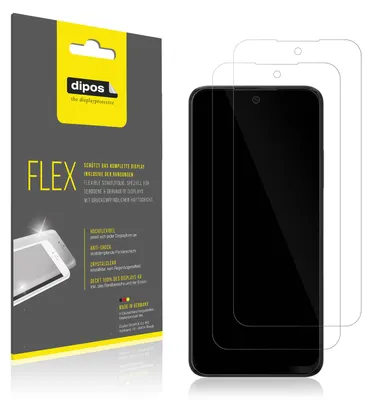 Produktbild von 2x Schutzfolie für Micromax In Note 2 Folie, 100% Displayabdeckung, dipos Flex