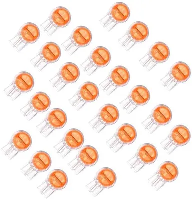 Produktbild von Doppelmes Terminalklemmen für Telefon-Netzwerkkabeln, 200er Pack, Drahtolie
