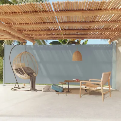 Obrázek produktu pro Nábytek Boční markýza výsuvná 200x600 cm šedá - Markýza 317974