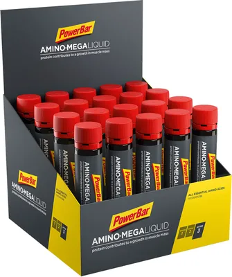 Produktbild von PowerBar Amino Mega Liquid aminosäuren ampullen 20 x 25ml