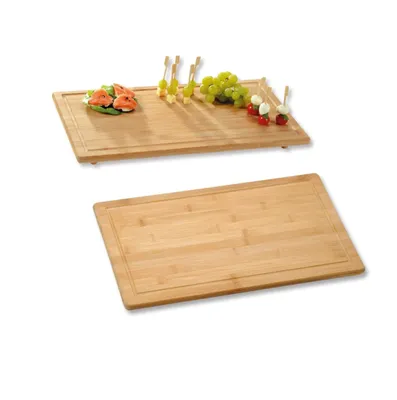 Produktbild von Kesper - 2 Stück Schneide- und Abdeckplatte - 100%Bambusholz - 50 x 28 x 4 cm - Glaskeramikkochfeld-Abdeckung