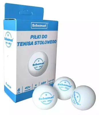 Produktbild von Tischtennisbälle, 40+ ABS, 6 Stück