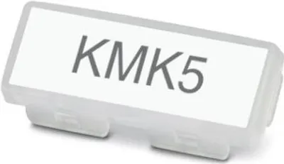 Obrázok produktu pre Phoenix Contact KMK 5, Označovače káblov, Polyetylén (PE), Priehľadná
