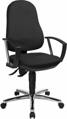 Produktbild von Topstar Bürostuhl Support® P Deluxe, 8179A G20 schwarz, chrom Stoff