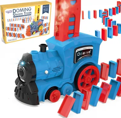 Image de WOOPIE Locomotive électrique Domino à vapeur 80 el.