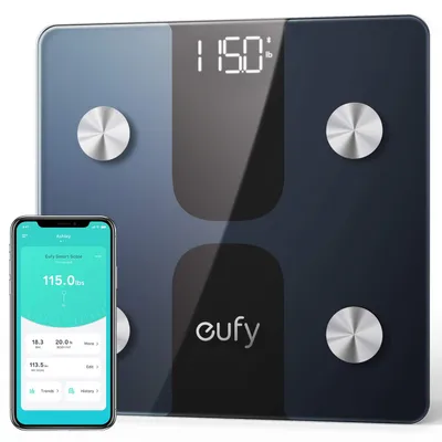Zdjęcie produktu dla EUFY Smart Scale C1 Waga osobista Waga do pomiaru tkanki tłuszczowej z Bluetooth