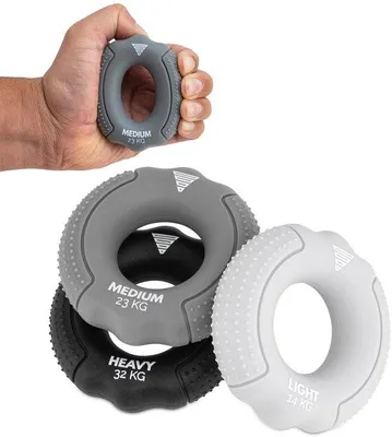 Productafbeelding van Handtrainer en Vingertrainer, Set 3 Weerstanden 3-32 kg