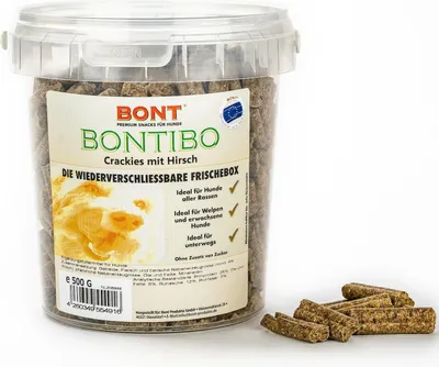 Produktbild von Bontibo Crackies Hirsch Vitaminen & Mineralien 500g