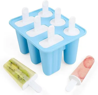 Image de Moules à glaces en silicone pour enfants, de qualité alimentaire, sans BPA, multicolores, grands