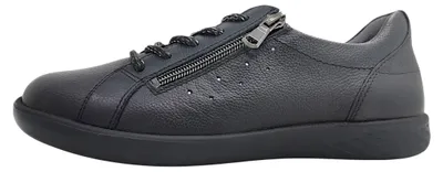 Image de Chaussures de sport pour femmes Waldläufer H-Cloe, lacets, couleur noire, style décontracté