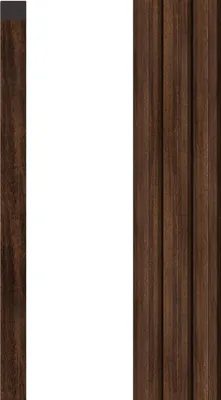 Produktbild von VOX Lamellenwand LINERIO Abschlussleiste - U-TRIM - 3D MDF - 2,65m x 18 - L-LINE - Schokolade