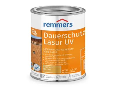 Produktbild von Remmers Dauerschutz-Lasur UV eiche hell (RC-365) 0,75 l, Holzlasur