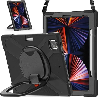 Produktbild von Tasche für iPad Pro 4/3 12.9" mit Ständer und Stylushalter Schwarz
