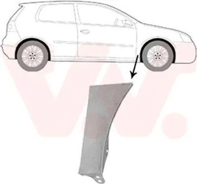 Produktbild von VAN WEZEL 5894156 Kotflügel Vorne Rechts Unten für VW Golf V Schrägheck (1K1)