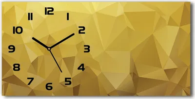 Produktbild von Wanduhr aus Glas – 60x30 cm - Glasbild - Glasuhr - Gehärtetes Glas - schwarze-zeiger - Abstraktion Hintergrund