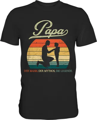 Produktbild von Papa Tochter Vatertag Geschenk Vater T-Shirt – Black / L