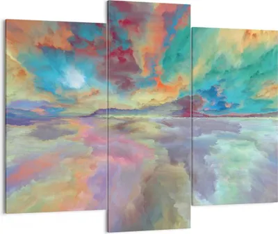 Produktbild von Bild auf Leinwand - Leinwandbild - Abstraktion modern - 130x100cm - Wand Bild - Wanddeko - Leinwanddruck - Bilder - Kunstdruck - Wanddekoration - Leinwand bilder - Wandkunst - CB130x100-4027