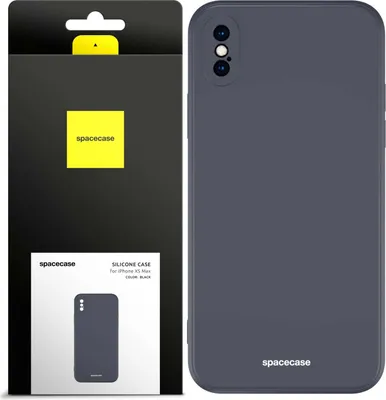Immagine prodotto di Custodia in silicone SPACECASE Custodia in silicone per iPhone XS Max Nero
