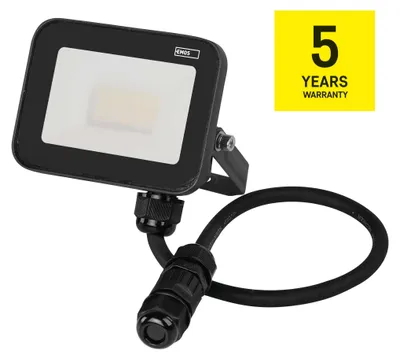 LED reflektor INOVO 10 W, šedý, neutrální bílá