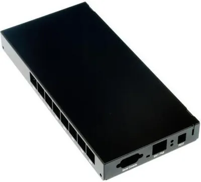 Produktbild von Aluminium-Gehäuse für RouterBOARD RB493, Indoor, schwarz