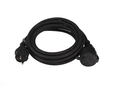 Produktbild von Gummi-Verlängerungskabel - 5 m - 3G1,5 - Schuko