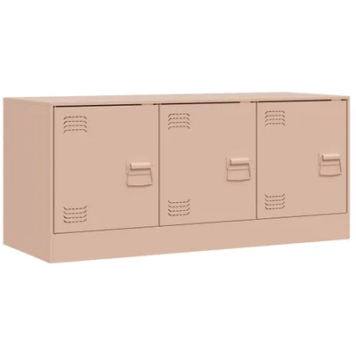 Image de vidaXL Armoire TV rose 99x39x44 cm Acier