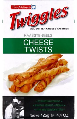 Obrázok produktu pre Euro Patisserie Twiggles Snack Cheese 125 g – Chrumkavý, výdatný syrový snack