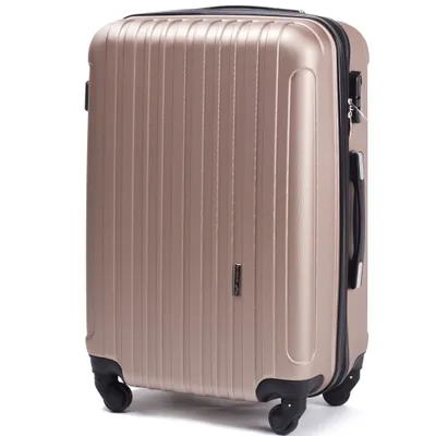 Produktbild von WINGS FLAMINGO Große erweiterbare Reisekoffer 28'' CHAMPAGNER, langlebiges ABS+, 360° Räder, 97-107L Kapazität, TSA Schloss