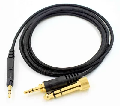2m Audio Nylon Anschlusskabel Sennheiser HD559 HD560S HD569 HD598 HD599 HD558 ..