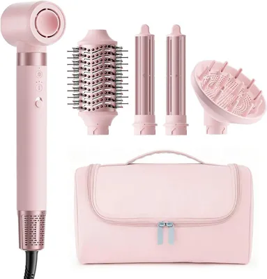 Immagine prodotto di MESCOMB Airstyler 5 in 1 con diffusore, asciugacapelli multifunzione con piastra per ricci automatici e tecnologia ionica