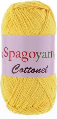 Produktbild von 100g Strickgarn Baumwolleel Uni Häkelgarn Strickwolle Handstrickgarn Farbwahl, Farbe:hellgelb