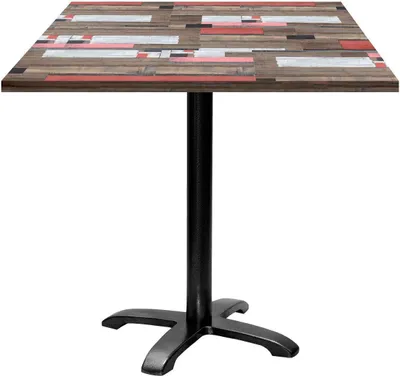 Produktbild von Tisch 70 x 70 cm – Modell Bazila aus rotem Holz