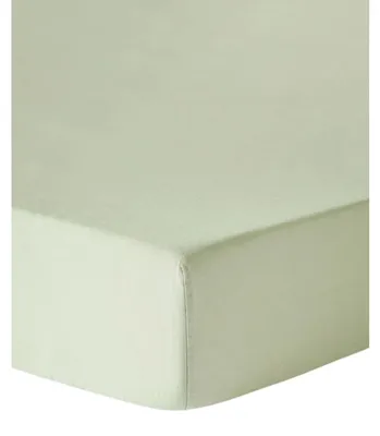 Obrázok produktu pre Westwing Zelené prestieradlo s gumou 90 x 200 x 15 cm