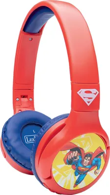 Image de Casque 2 en 1 Superman Bluetooth et Filaire avec limitation de son