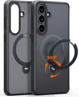 Productafbeelding van Torras – Beschermhoes voor de Samsung Galaxy S26 Plus met draaibare standaard – zwart