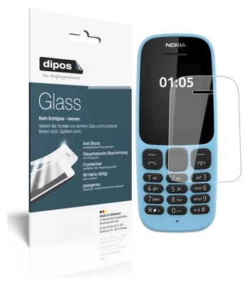 Obrázok produktu pre 2x ochranná fólia pre Nokia 105 (2019) - anti-shock 9H fólia dipos Glass plastové sklo