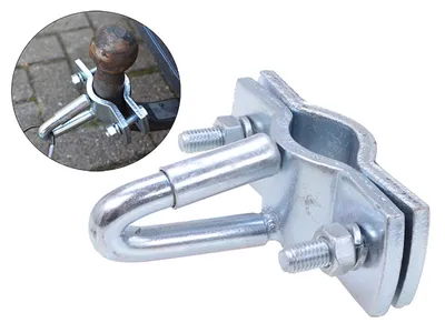 Produktbild von Halter für Abreißseil Anhänger gefedert 110x115x40mm verzinkter Stahl ca. 717 Gramm