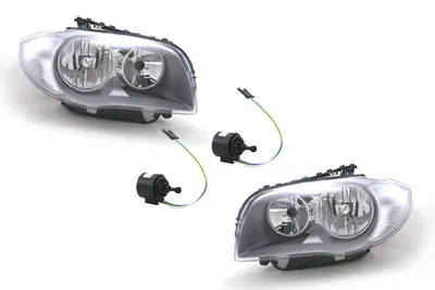 Immagine prodotto di Johns, fari adatti per BMW Serie 1 E81 E82 E87 E88 07-09 H7 Set Li Re + servomotore 63116938563 63117207574 6938563 7207574 63117193387 7193387 63