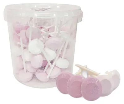 Produktbild von Babysweeties Dextrose-Lutscher, Rosa-Weiß - 700 Gramm