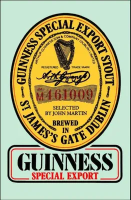 A label for Guinness Special Export Stout.