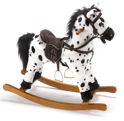 Immagine prodotto di Bayer Chic 2000: Cavallino a dondolo Carlotta, con effetti sonori, in peluche, altezza 46 cm