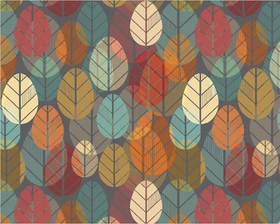 Produktbild von Wallario Poster - Bunte Blätter in Herbstlaune, Kunstdruck Größe: 40 x 50 cm