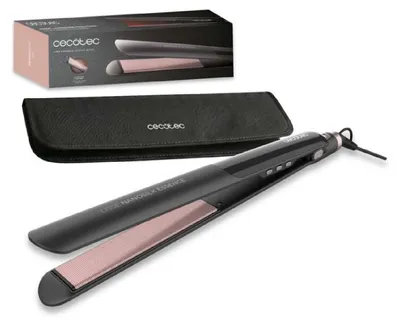 Produktbild von Cecotec Schmaler Haarglätter Lisse NanoSilk Essence Black. NanoSilk-Beschichtung, HeatMax-Funktion, 130–230 °C.