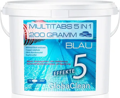 Produktbild von 5 kg Pool Chlor Multitabs 5in1 200g BLUE