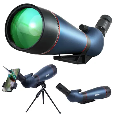 Produktbild von Aktualisiert 25-75x100 mm Spektiv,mit Stativ Telefon Adapter und Tragetasche - BAK4- und FMC -Objektiv HD Zoom Spektiv Smartphone für Zielschießen, Jagd, Vogelbeobachtung, Wildtierlandschaft