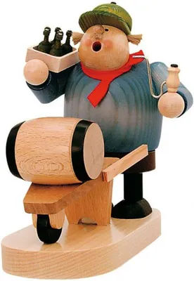 Obrázek produktu pro Kuřák obchodník s pivem se sudem ŠxHxV= 13x19x19cm NOVINKA