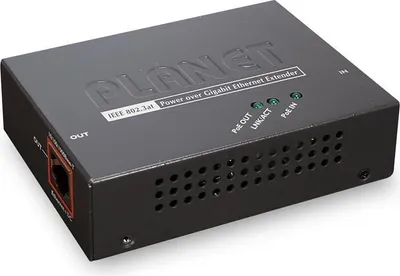Obrázok produktu pre PLANET POE-E201, Sieťový vysielač a prijímač, 100 m, 1000 Mbit/s, Cat5, Cat5e, Cat6, Plná, 10/100/1000Base-T(X)