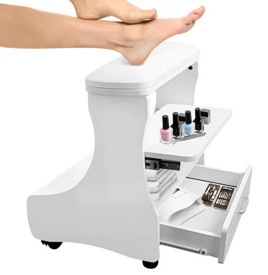 Immagine prodotto di Supporto per pedicure con rotelle, ideale per uso domestico